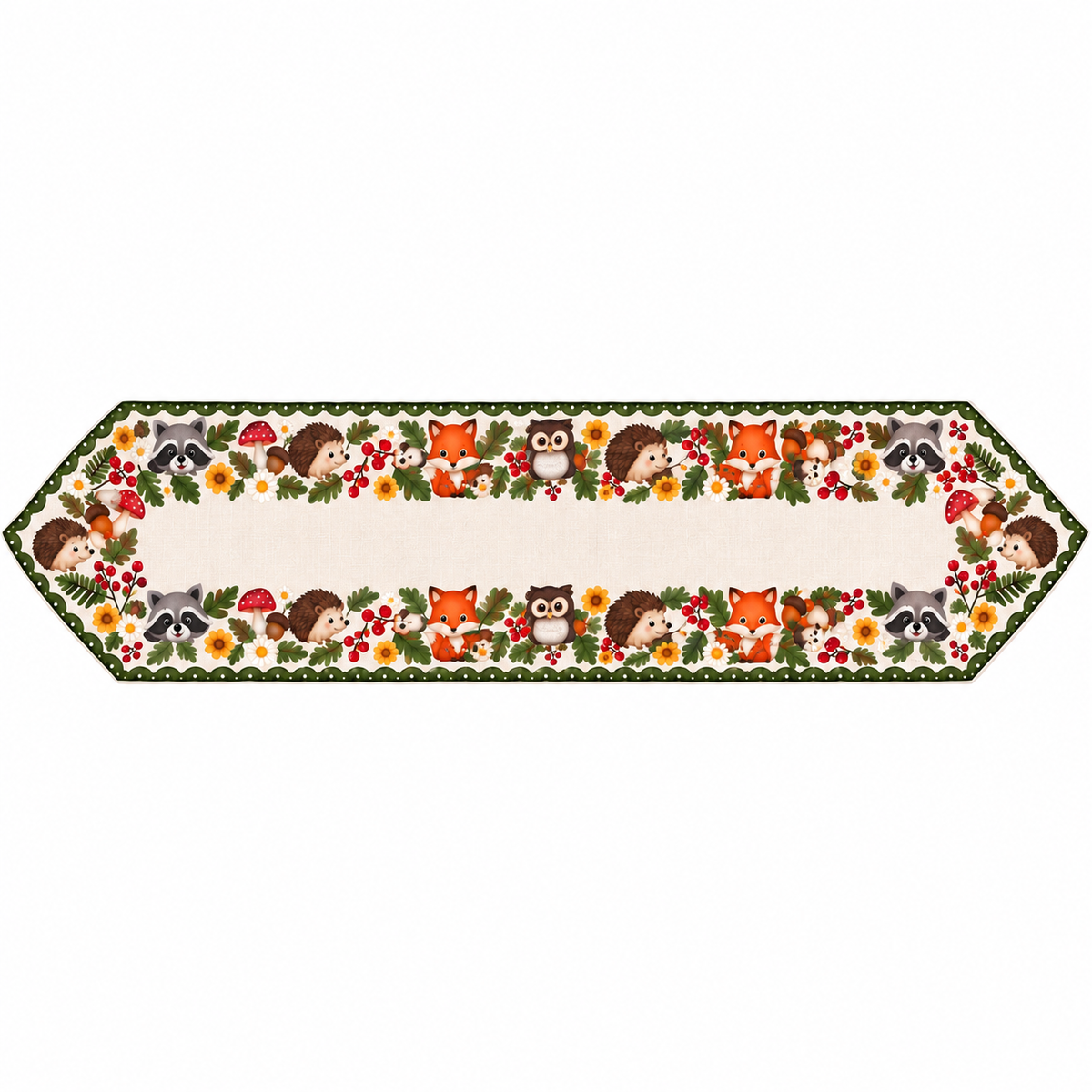 Woodland Friends Autumn Table Runner