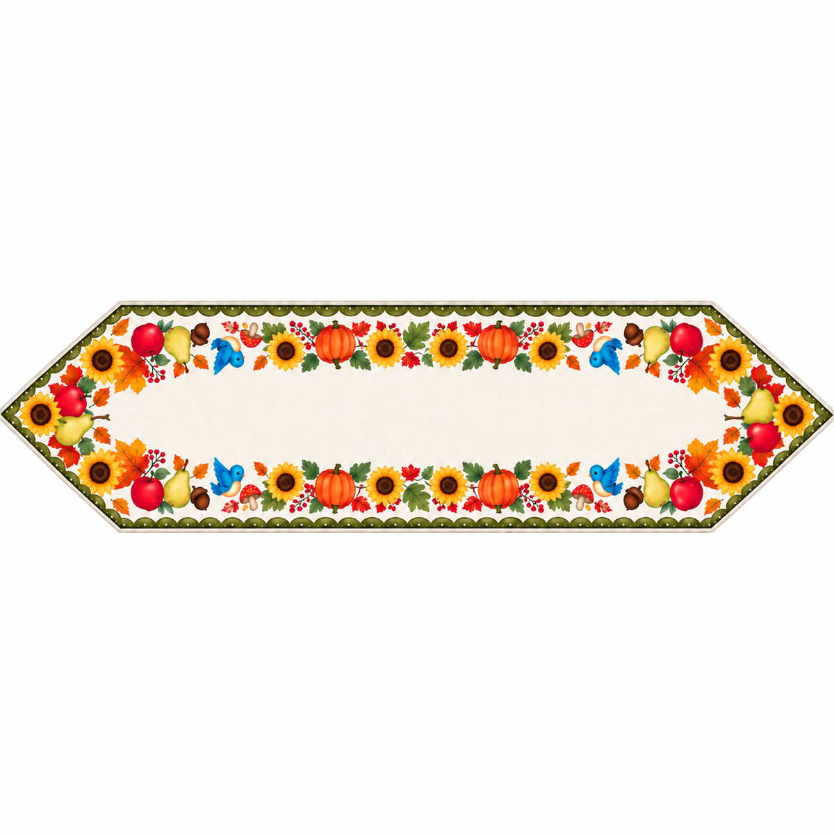 Harvest Sunflower & Pumpkin Table Runner
